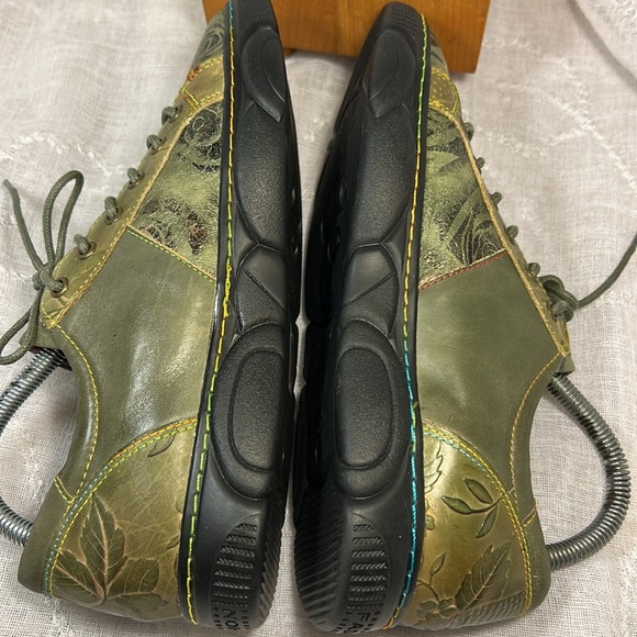 NWOT L’Artiste leather lace up zipper loafers - Picture 11 of 16